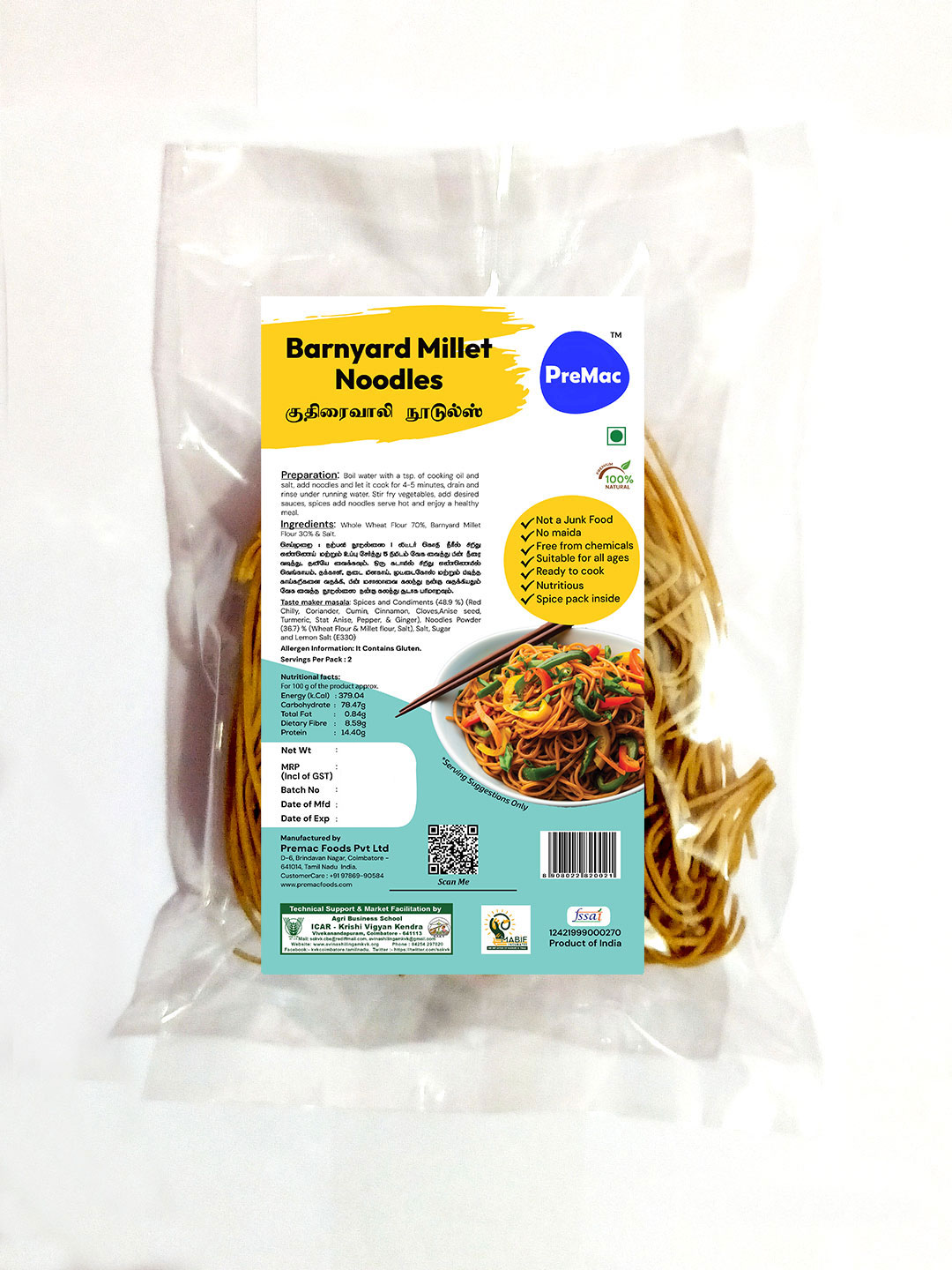 Barnyard Millet Noodles