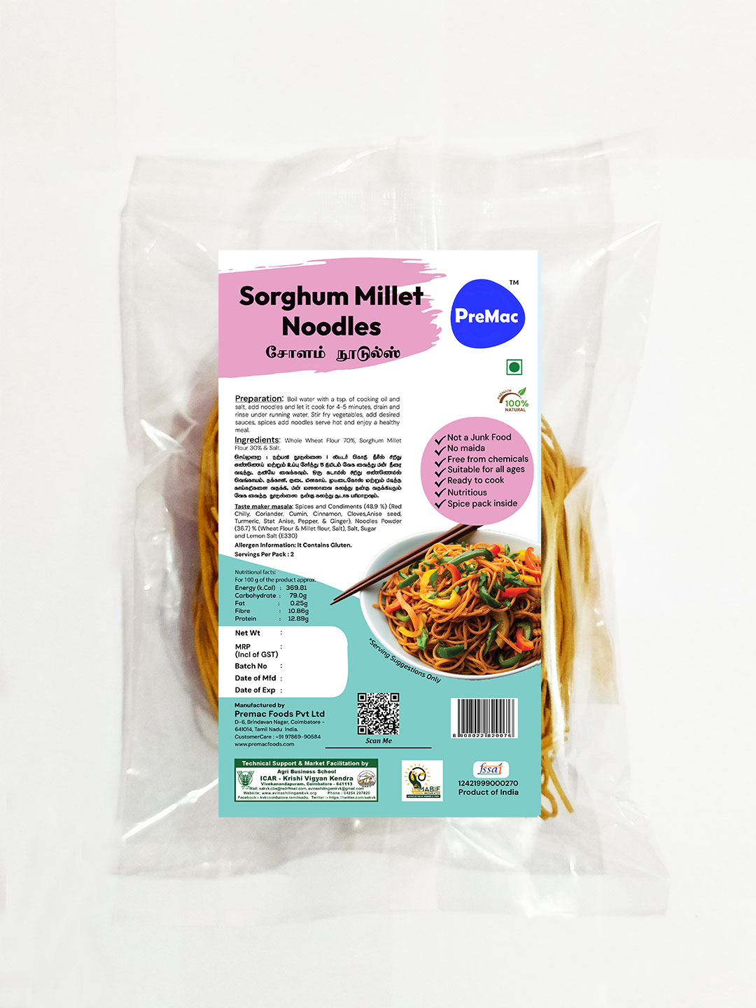 Sorghum Millet Noodles